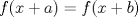 TEX: $f(x+a)=f(x+b)$