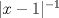 TEX: $|x-1|^{-1}$