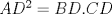 TEX: $AD^2=BD.CD$