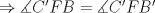 TEX: $\Rightarrow \measuredangle C'FB = \measuredangle C'FB'$