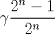 TEX: $$<br />\gamma \frac{{2^n  - 1}}<br />{{2^n }}<br />$$<br />