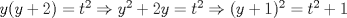 TEX: $y(y+2)=t^2 \Rightarrow y^2+2y=t^2 \Rightarrow (y+1)^2 = t^2+1$