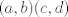 TEX: $(a,b)(c,d)$