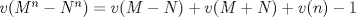 TEX: $v(M^n-N^n)=v(M-N)+v(M+N)+v(n)-1$