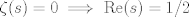 TEX: $\zeta(s)=0\implies$ Re$(s)=1/2$