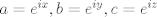 TEX:  $a=e^{ix},b=e^{iy},c=e^{iz}$