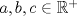 TEX: $a,b,c\in \mathbb{R}^{+}$