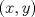 TEX: \[<br />(x,y)<br />\]