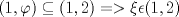 TEX: $(1,\varphi )\subseteq  (1,2) => \xi \epsilon (1,2)$ 