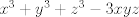 TEX: $x^3+y^3+z^3-3xyz$ 