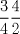 TEX: \[<br />\frac{3}<br />{4}\frac{4}<br />{2}<br />\]<br /> 