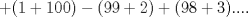 TEX: $+(1+100)-(99+2)+(98+3)....$