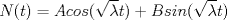 TEX: $\displaystyle  N(t)=Acos(\sqrt{\lambda }t)+Bsin (\sqrt{\lambda }t)$