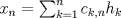 TEX: $x_n=\sum_{k=1}^n c_{k,n}h_k$