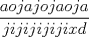 TEX: $\dfrac {aojajojaoja}{jijijijiji xd}$