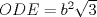 TEX: $ODE=b^2\sqrt{3}$