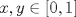 TEX: $x, y \in [0,1]$