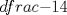 TEX: $\ dfrac{-1}{4}$