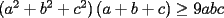 TEX: $\left(a^2+b^2+c^2\right)\left(a+b+c\right)\ge 9abc$