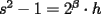 TEX: $s^2-1=2^\beta\cdot h$