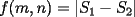 TEX: $f(m, n)=|S_1-S_2|$