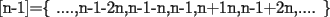 TEX: $[n-1]=\{ ....,n-1-2n,n-1-n,n-1,n+1n,n-1+2n,.... \}$ 