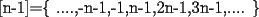 TEX: $[n-1]=\{ ....,-n-1,-1,n-1,2n-1,3n-1,.... \}$