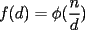 TEX: $f(d)=\phi(\dfrac{n}{d})$