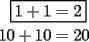 TEX: \newcommand*{\aboxed}[2]{%\rlap{\boxed{#1#2}}%\phantom{\hskip\fboxrule\hskip\fboxsep #1}&\phantom{#2}%}\begin{align*}\aboxed{1+1}{=2}\\10+10&=20\end{align*}