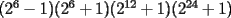 TEX: $(2^{6}-1)(2^{6}+1)(2^{12}+1)(2^{24}+1)$