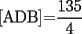 TEX: [ADB]=$\dfrac{135}{4}$