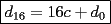 TEX: $\boxed{d_{16}=16c+d_0}$