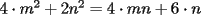 TEX: $4\cdot m^2 + 2n^2 = 4\cdot mn+6\cdot n$