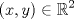 TEX: $$\left( x,y \right)\in \mathbb{R}^{2}$$