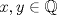 TEX: $x, y \in\mathbb{Q}$