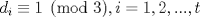 TEX: $d_i\equiv 1\pmod 3, i=1,2,...,t$