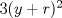 TEX: $3(y+r)^2$