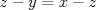 TEX: $z-y=x-z$