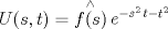 TEX: \[U(s,t) = \mathop {f(s)}\limits^ \wedge  \mathop e\nolimits^{\mathop { - s}\nolimits^2 t - \mathop t\nolimits^2 } \]