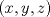 TEX: $(x,y,z)$