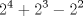 TEX: \[<br />2^4  + 2^3  - 2^2 <br />\]<br />