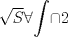 TEX: $\sqrt{S}$$\forall$$\displaystyle \int$$\cap$2