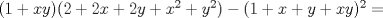 TEX: $(1+xy)(2+2x+2y+x^2+y^2)-(1+x+y+xy)^2=$