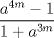 TEX: $\dfrac{a^{4m}-1}{1+a^{3m}}$