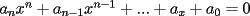 TEX: $a_nx^n+a_{n-1}x^{n-1}+...+a_x+a_0=0$