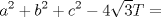 TEX: \[<br />a^2  + b^2  + c^2  - 4\sqrt 3 T = <br />\]<br />