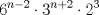 TEX: \[<br />6^{n - 2} \cdot3^{n + 2} \cdot2^3 <br />\]