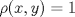 TEX: $\rho(x,y) = 1$