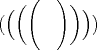 TEX: $\big (\Big (\bigg (\Bigg (\quad\Bigg )\bigg )\Big )\big)$