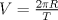 TEX: $V=\frac{2\pi R}{T}$